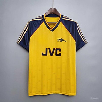 Áo Bóng Đá Retro Arsenal 1988 - Sân Khách bản cao cấp vải Cotton Polyester