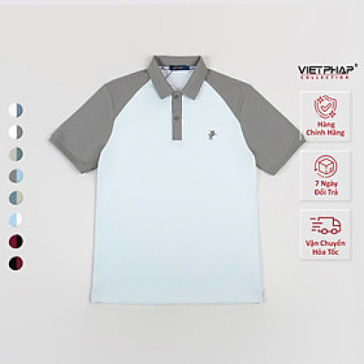 Áo Polo Nam VIỆT PHÁP Form Basic Chất liệu Cotton Pique co giãn thấm hút mồ hồi tốt 3401