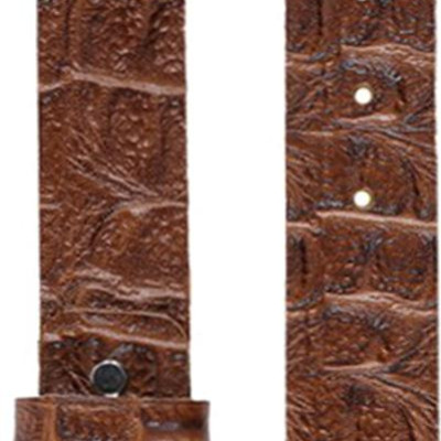 Thắt Lưng Nam Vân Cá Sấu 1 Lớp Huy Hoàng HT4122 (120 x 4 cm) - Màu Da