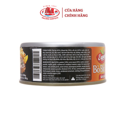 Bò Bít Tết Sốt Cà Ri Expect 150G - Đồ hộp Hạ Long (DATE: 11/2025)