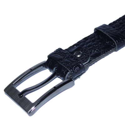 HJ4122-23-24 - Dây nịt nam Huy Hoàng vân cá sấu 1 lớp 4P màu da, đen, nâu