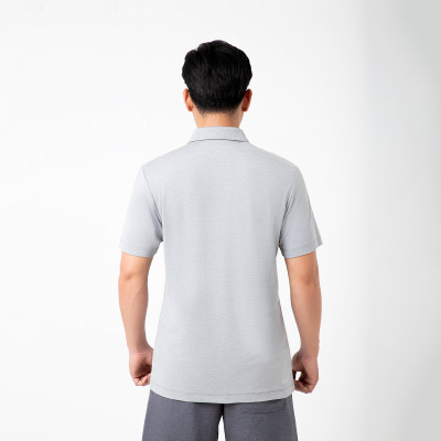 Áo Polo Golf Nam Cổ Sơ Mi Cao Cấp ALLPUR Công Nghệ Coolmax Chống Nhăn - Ngăn mùi - Màu Xám Grey