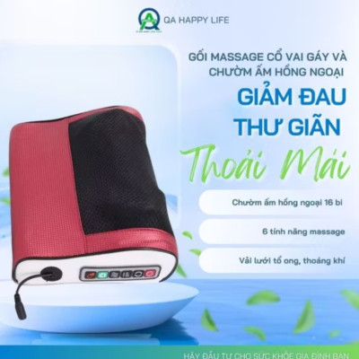 SIÊU PHẨM GỐI MASSAGE CỔ VAY GÁY 20 BI MASSAGE THƯ GIÃN HẾT ĐAU CỔ VAY GÁY 