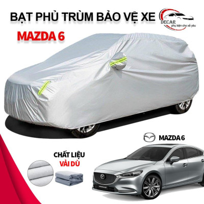 Bạt phủ trùm xe ô tô mazda6 , bạt vải dù Oxford đậy bao trùm xe oto sedan 5 chỗ , áo bọc trùm