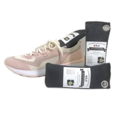 Túi hút ẩm khử mùi và lọc không khí cho tủ Giày Dép (hộp 4 túi nhỏ) làm từ Than hoạt tính gáo dừa