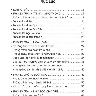 Phòng Tránh Tai Nạn Cho Trẻ Em, Học Sinh - Vietnambook