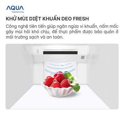 Freeship Toàn Quốc - Tủ lạnh ngăn đông dưới Aqua 324 Lít AQR-IG378EB(GB) - Bảo hàng 2 năm - Hàng chính hãng