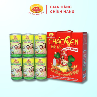 Cháo sườn rau củ Minh Trung 365g - Cháo Sườn 6 (combo 6 lon)