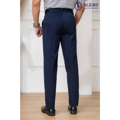 Quần kaki nam Aligro form slimfit màu xanh cẩm, chất liệu kaki cotton mềm, chuẩn form, co giãn nhẹ, tôn dáng  ALGK071