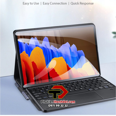 Bao da kèm bàn phím cho SamSung Galaxy Tab S7 FE chính hãng Dux Ducis có bàn di chuột TrackPad - Hàng chính hãng