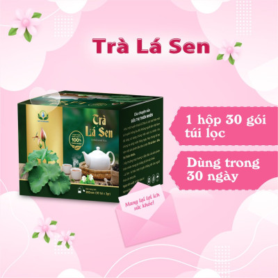 Đặc Sản Đồng Tháp - Trà Lá Sen Siêu Thị Thiên Nhiên - 1 hộp 30 túi lọc - OCOP 4 SAO
