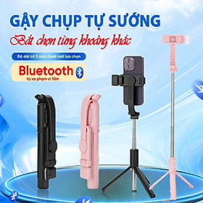 Tripod Gậy Selfie Có Đèn Trợ Sáng & Remote – Gấp Gọn, Dễ Mang, Hỗ Trợ Quay Chụp Mọi Nơi
