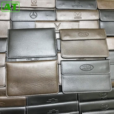 Ví Da Đựng Đăng Kiểm, Giấy Tờ Ô Tô Xe Hơi Có Logo Hãng Xe Dập Chìm Sang Trọng