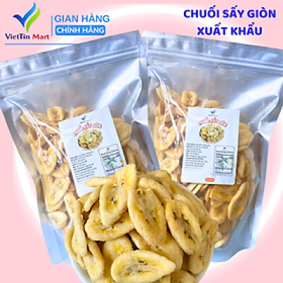 Chuối Sấy Giòn Hàng Xuất Khẩu Viettin Mart 1kg