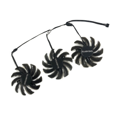 3Pcs/Set 75MM PLD08010S12HH  5600 XT GPU Cooler For GIGABYTE 5700 XT Graphics Cards Fans As Replacement