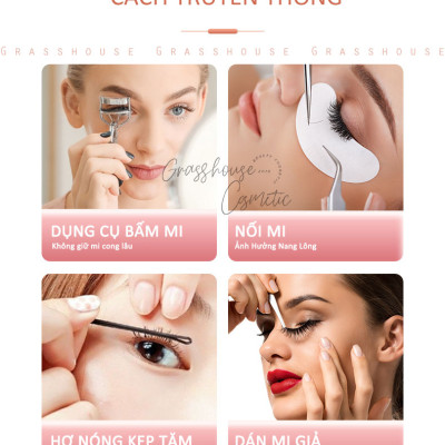 Máy Uốn Mi Bằng Nhiệt An Toàn, Dụng Cụ Uốn Lông Mi Cong Tự Nhiên Bằng Nhiệt Kiểm Soát Nhiệt Độ Magic Curl