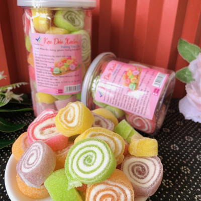 Kẹo Dẻo Xoắn Hương Trái Cây VietTin Mart