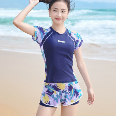 Đồ Tắm Nữ Rời Đùi Ngắn Tay Che Bụng