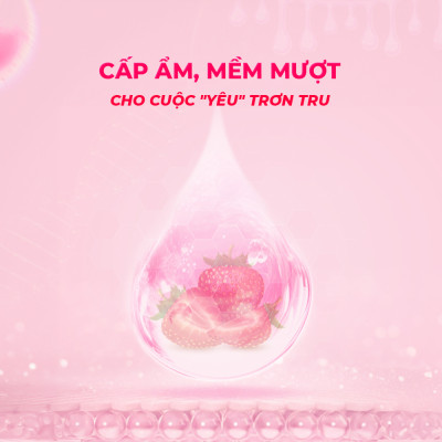 Gel bôi trơn hương dâu Shell Play Strawberry - Chai 100ml | SHELL CHÍNH HÃNG