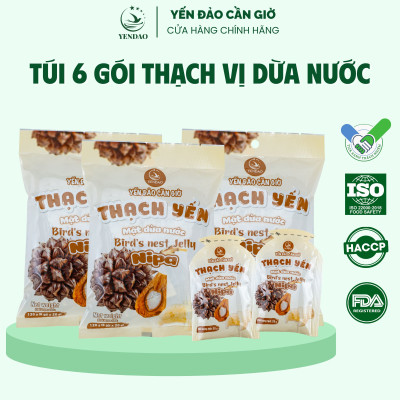 Yến Đào - Thạch Yến Vị Mật Dừa Nước, Bổ Sung Năng Lượng, Thanh Mát Mỗi Ngày