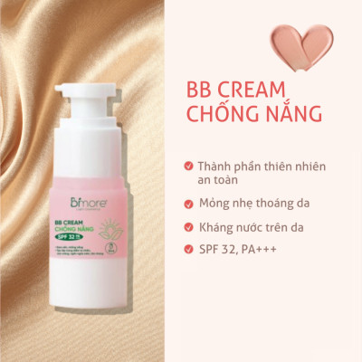 Kem phấn tươi BB chống nắng Bimore che phủ tốt bền màu_15ml