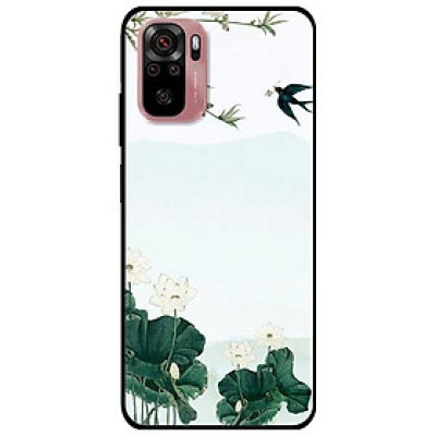 Ốp lưng dành cho Xiaomi Xiaomi Redmi Note 10 - Redmi Note 10 Pro - mẫu Sen Trắng Chim Én