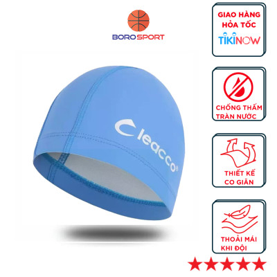 Nón Bơi Vải PU co dãn cao cấp, độ đàn hồi cao, bền đẹp , phù hợp với các bạn không quen loại nịt chặt Yesure Cleacco Cao Cấp Chống Thấm Nước , Mềm Mại - Hàng Chính Hãng