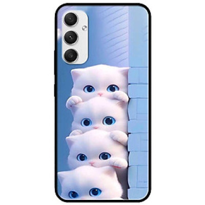 Ốp lưng cho Samsung M33 - Samsung A16 - A06 - Samsung A23 - A32 4G - A52 - Bốn Chú Mèo Trắng - Hàng Chính Hãng