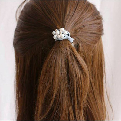 Đồ buộc tóc xinh xắn, 5 chun buộc tóc đính hạt nhiều màu cực đẹp SC24