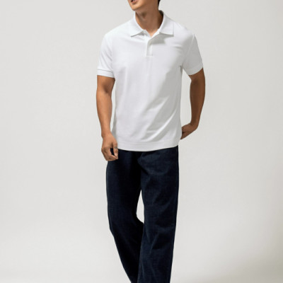 Áo Polo Nam ROUTINE Vải S.Café Trơn Form Fitted - 10S24POL011R2 | ROUTINE CÀ MAU