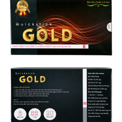Bộ 3 Que thử thai Quickstick Gold 5mm
