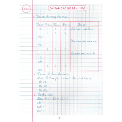 Sách - vở ô li bài tập toán lớp 3 quyển 1 (dùng kèm sgk chân trời sáng tạo) (HA-MK)