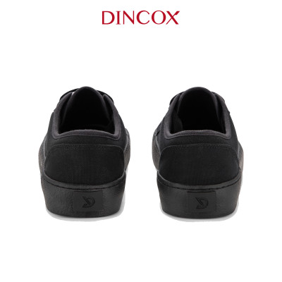 Giày Sneaker Vải Canvas Nam Nữ E18 Black Dincox