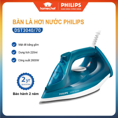Bàn là, bàn ủi hơi nước cầm tay Philips DST3040, công suất 2600W, phun hơi tự động, bảo hành 2 năm| Hàng Chính Hãng