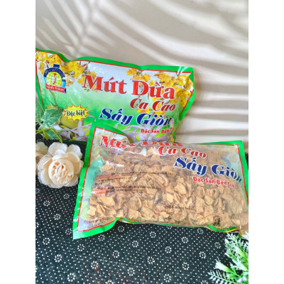 Gói 500GR MỨT DỪA VỊ CACAO SẤY GIÒN SIÊU THƠM NGON THANH THANH