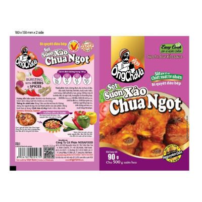 Combo 5 Gói Sốt Sườn Xào Chua Ngọt Ông Chà Và 90g (Sweet & Sour Ribs Sauce)