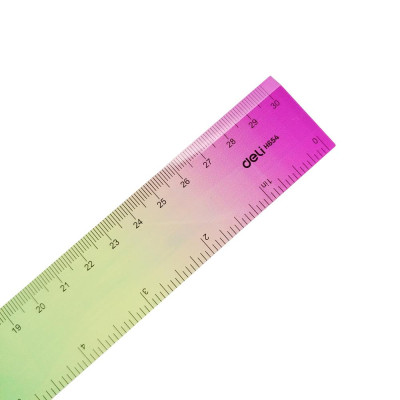 Thước Kẻ Màu Cực Quang 30 cm - Deli EH654