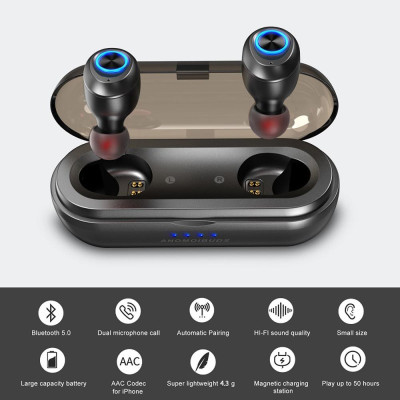  Tai nghe ANOMOIBUDS IP010-X TWS Bluetooth 5.0 True Wireless  nhét trong tai  âm thanh, có Mic