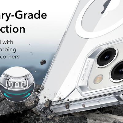 Ốp Lưng ESR Air Armor Clear Halo Lock dành cho iPhone 14 /14 Plus/ 14 Pro / 14 Pro Max - Hàng Chính Hãng