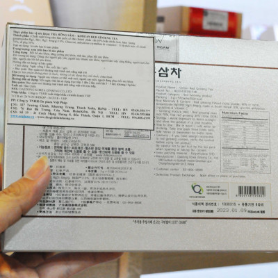 Trà hồng sâm 50 gói x 3g, 4mg/g – Daedong NS127