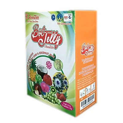Hộp 12 gói bột rau câu dẻo (jelly) Hoàng Yến, hàng mới chính hãng 100%