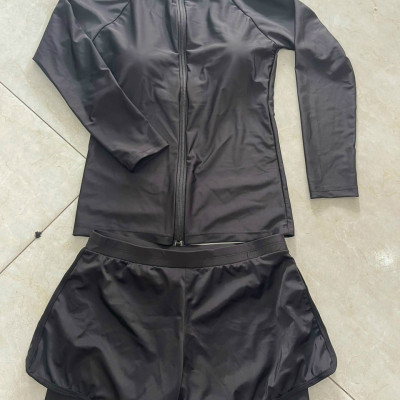 Đồ Tắm Nữ Dài Tay Quần Đùi 2 Lớp Size 55-65 KG