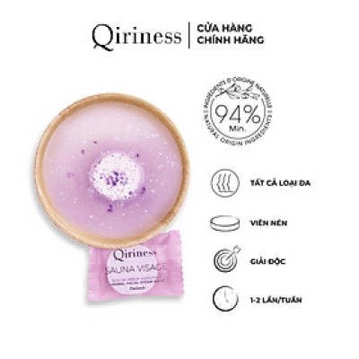 Viên xông mặt thảo dược nguồn gốc thiên nhiên Qiriness Herbal Facial Steam Bath 8g hộp 10 viên