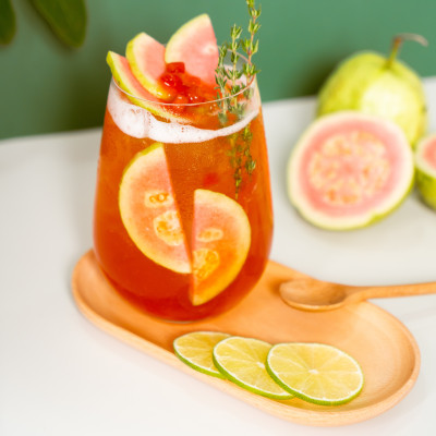 Siro ổi hồng Déli - 1 lít - đậm đặc, chuyên dùng pha chế trà trái cây, soda