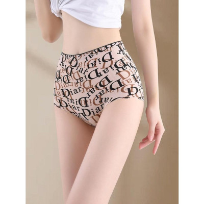 Quần Lót Lụa Băng Liền Mạch Không Đường May Cạp Cao Fom To WL88