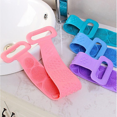 Đai Chà Lưng Silicon Massage Thư Giản Khi Tắm Dùng Cho Mọi Gia Đình - Giao Màu Ngẫu Nhiên