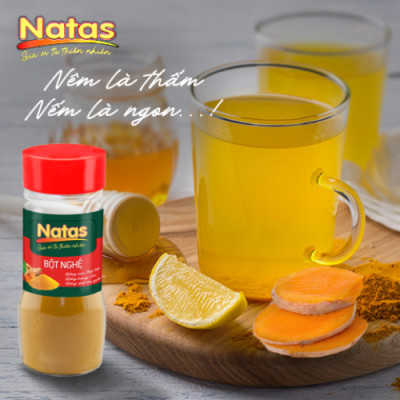 Bột Nghệ Natas Hũ 40g-Bột Gia Vị Tiện Dụng