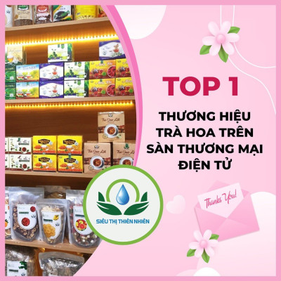 Đặc Sản Đồng Tháp - Trà Lá Sen Siêu Thị Thiên Nhiên - 1 hộp 30 túi lọc - OCOP 4 SAO