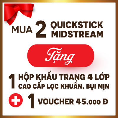 Combo 2 Dụng Cụ Thử Thai Cao Cấp Quickstick Midstream