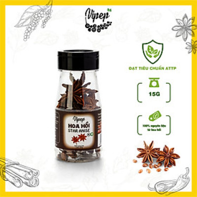 Hoa Hồi Nguyên Cánh Tự Nhiên Vipep Hũ Nhựa 15g